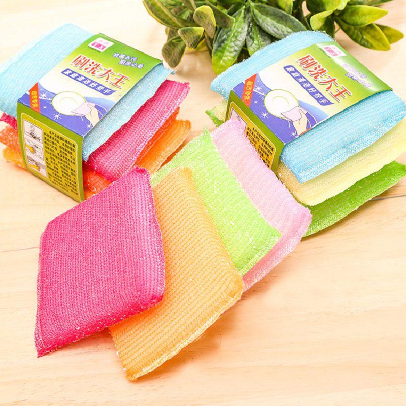 Versatile Dishwashing Brush For Effortless Cleaning With Soft Scouring Pad Design