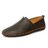 Men's Cross-Border Slip-On Driving Loafers: Casual Leather Sock Shoes for Spring/Summer - Handmade, Large Size Available