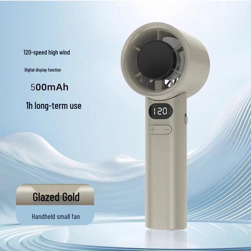 100-Speed Portable USB Mini Fan: Handheld & Desktop for Travel