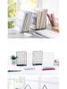 Minimalist Iron Bookends Set - 4-Piece Desktop Book Holder for Students