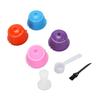 4PCS Reusable Coffee Capsule PP Multi Color Refillable Reusable Coffee Filter Pod with Tamper for Coffee Makers