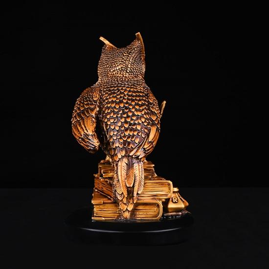 22.35 Cm Owl of Wisdom Figurine Symbol of Knowledge, Insight, Protection Perfect Gift for Students, Scholars, Home Décor for Living Room, Office