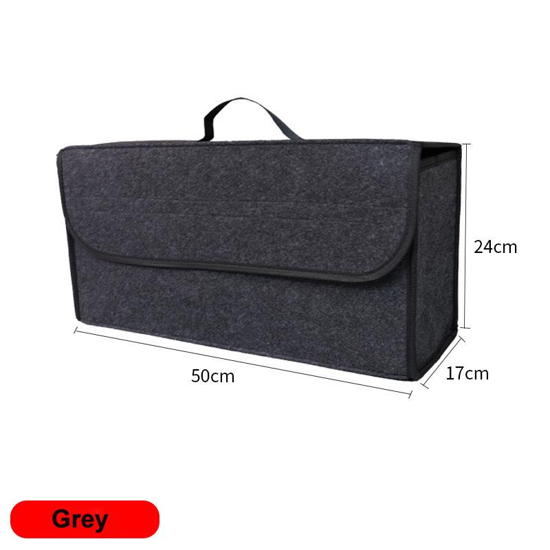 

New Anti Slip Compartment Boot Storage Organizer Tools Car Storage Bag Car Trunk Organizer Soft Felt Storage Box Car Accessories