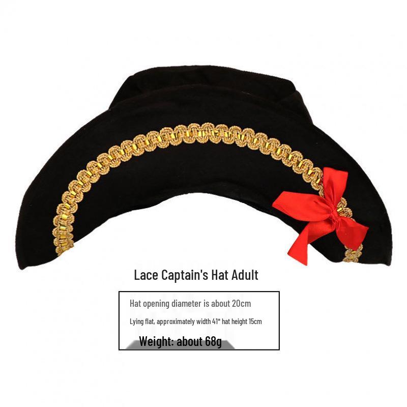 Caribbean Pirate Hat: Halloween Ghost, Captain, Pumpkin, Zorro Costume
