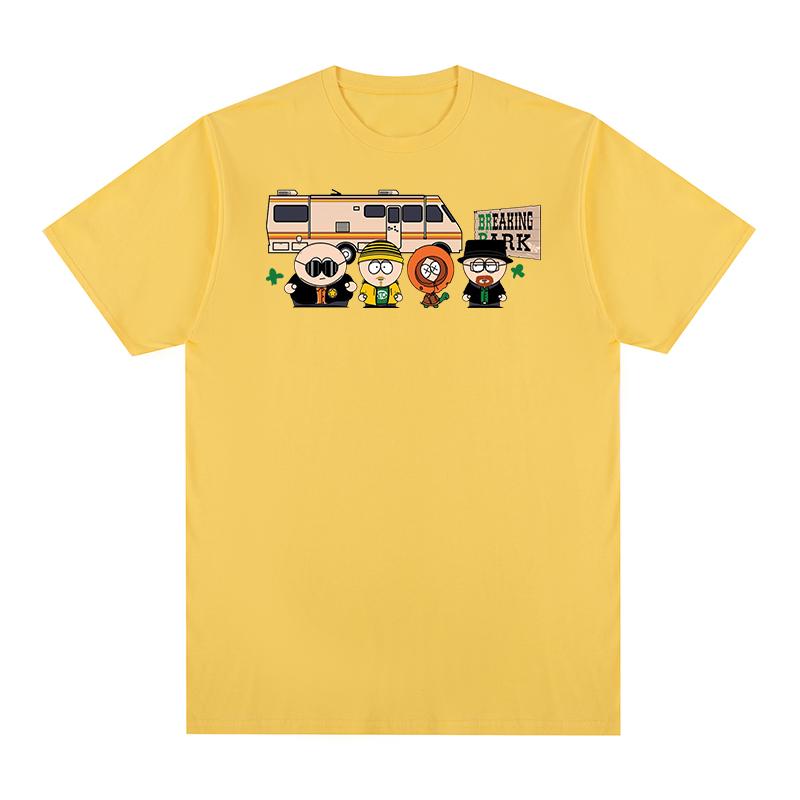 Breaking Bad t-shirt Park Print Fashion Clothing Chicken Brothers Y2k Streetwear Cotton Men T shirt New TEE TSHIRT Womens tops