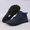 Men's and Women's Thickened Warm Hiking Mountaineering Thick Soles Comfortable Waterproof Non-slip Snow Boots Five Fingers Cotton Shoes