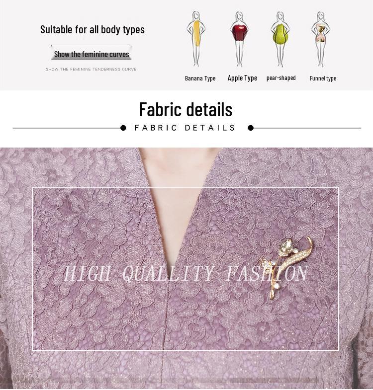 Elegante Completo da Matrimonio Viola 2025: Abito a Due Pezzi alla Moda e Valorizzante per un Look Snello ed Elegante