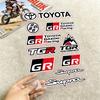 FOR TOYOTA TRO GR High Visibility Reflective Waterproof Decal Scratch Hide Sticker Fit Car Motorcycle Helmet Refrigerator
