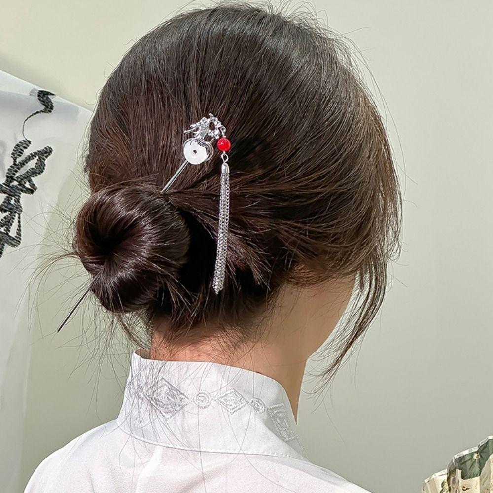 

Заколка для волос с кисточками в корейском стиле, головной убор, заколка для волос в китайском стиле, палочка для волос с кисточкой в ​​виде дракона, ежедневно