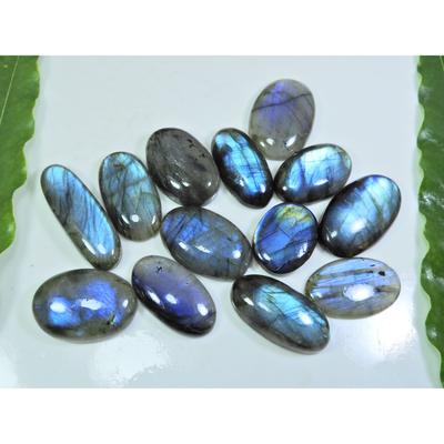 19X24-22X34MM Natural Blue Labradorite Oval Cabochon Loose Gemstone 13Pcs LL-981