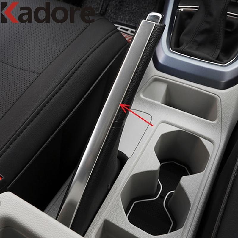 Car Handbrake Hand Brake Cover Trim Sticker For Volkswagen VW T-cross Tcross 2018      Stainless Accessories