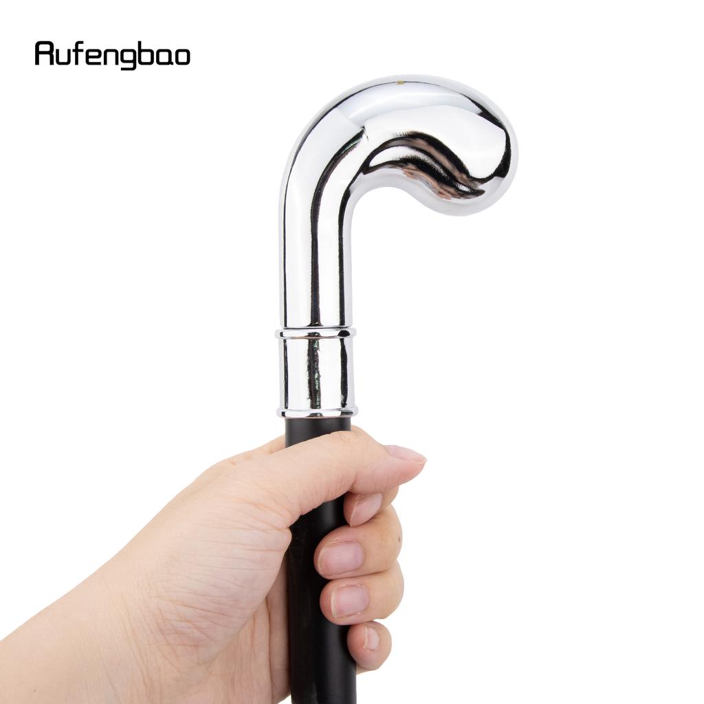 White Hanger Fashion Walking Stick Decorative Cane Elegant Fashion Cane Cosplay Alloy Crosier Vintage Stick 94cm