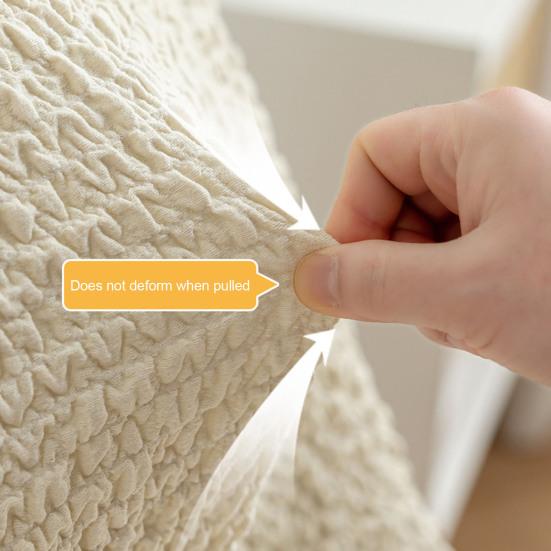 Stretch Chair Cover for Dining Room Jacquard Parson Chair Slipcover Washable Seat Protector for Home Hotel Banquet