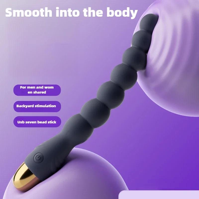 10 Speed Anal Plug Vibrator Anal Beads Prostate Massage USB Charge Vibrators Butt Plug Stimulator Sex Toys For Men Women