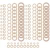 M-Modern-120Pcs Natural Wood Rings Set, Unfinished Macrame Wooden Ring, Wood Circles For DIY Craft, Ring Pendant Jewelry Making