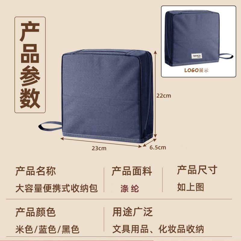 Travel Portable Large Capacity Double Opening Cosmetic Bag Women's Toiletry Storage Bag Multi Layer Stationery Bag 2025 New