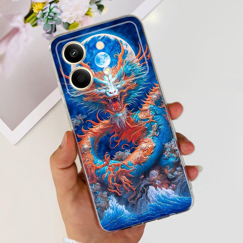 For Xiaomi Poco X6 Pro 5G Case New Fashion Painted Cover Clear Silicone Phone Case For Xiaomi Poco X6 Neo PocoX6 Pro Soft Fundas