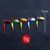 Fishing Spinner Bait 9G Spoon Lure Metal Baits Treble Hook Artificial Fish Wobbler Feeder Carp Spinnerbait