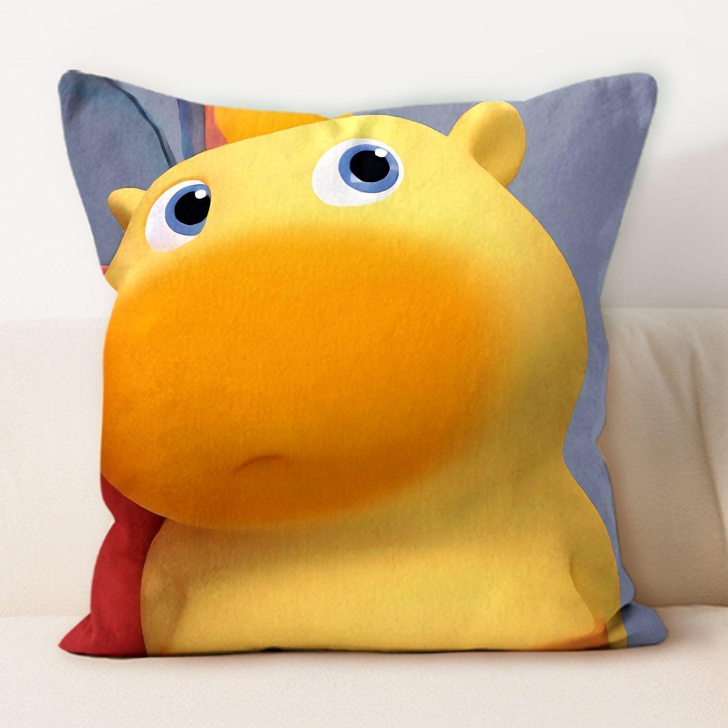 

Capybara Lulu Cartoon Pillow Cover Zippered Machine Washable Dorm Bedroom Cute Cushion Cover 45cmx45cm