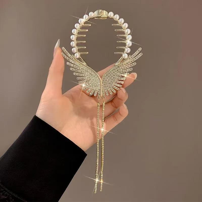 Modern Antique Lily of the Valley Tassel Hairpin - Elegant Updo Clip