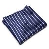 Men's Striped Jacquard Pocket Square for Weddings and Business Suits