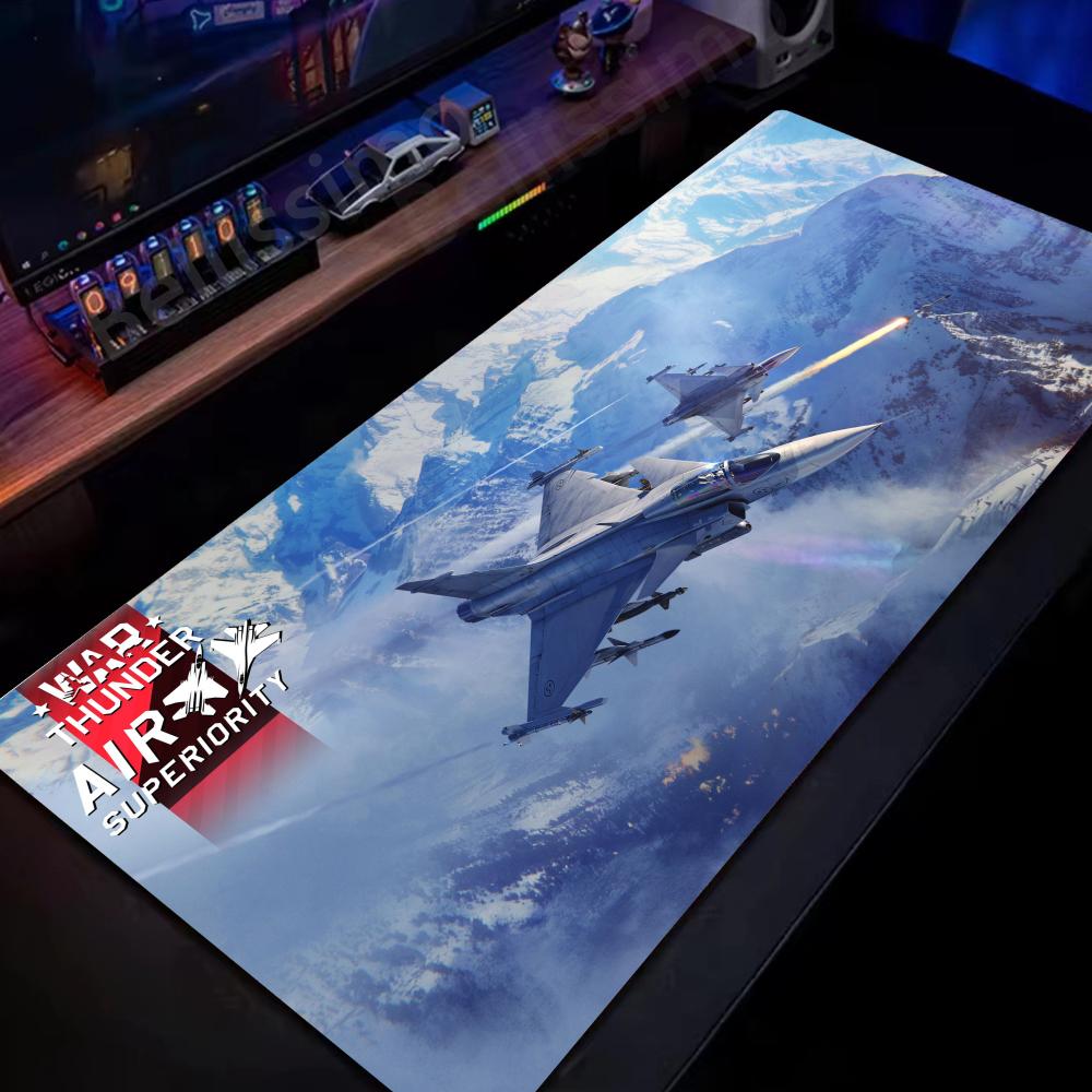 Tappetino Mouse War Thunder Gamer Nuovo HD Tappetini per Scrivania Casa MousePad Tappetino Tastiera Morbido Ufficio Antiscivolo Gomma Naturale Tappetino Mouse Gamer