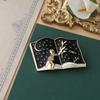 Spilla Femminile Vintage in Cristallo con Corona a Croce per Accessori Moda Regalo