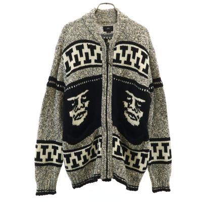 Knit Jacket M Ivory Men's Used