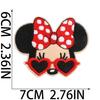 Anime Character Embroidery Cloth Sticker Cartoon Couple Mouse Patch Sticker Computer Embroidery Badge Bow Subsidy
