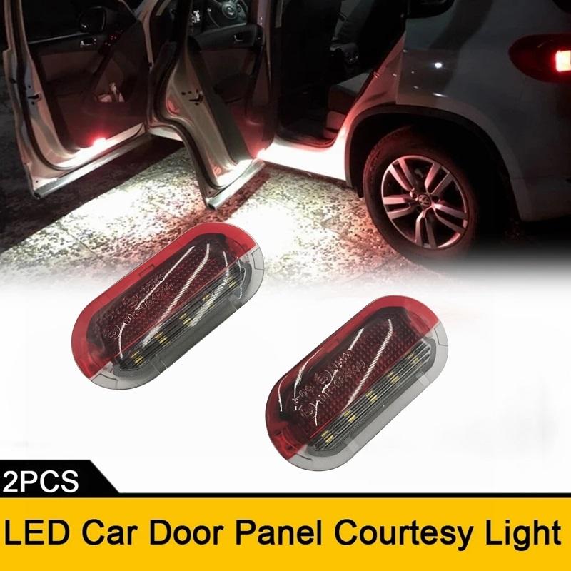 LED Courtesy Door lamp Welcome Footwell Light for VW Golf MK4 Beetle Cabrio Jetta Bora Polo Sharan Vento Touran Skoda Octavia