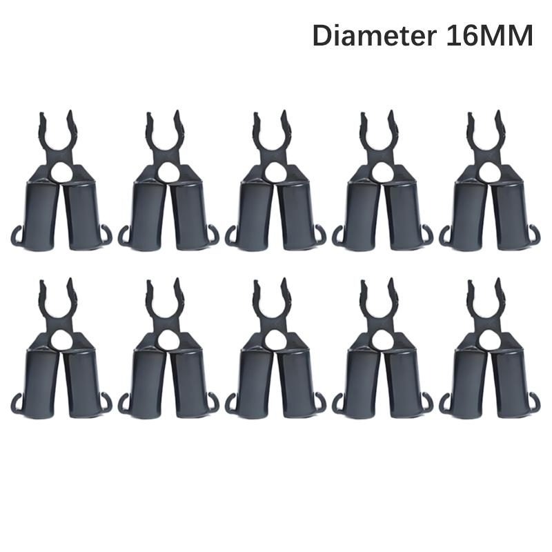 10 STÜCKE Pflanzenstütze Universal Kunststoffclips Fixierter Verbindungsstück Pfosten 8/11/16mm Durchmesser Befestigungselement Verstellbares Zubehör