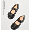 New Girls Black Leather Shoes Children's Wedding Patent Leather Princess Kids Student School Shoe Flat Fashion Shoe