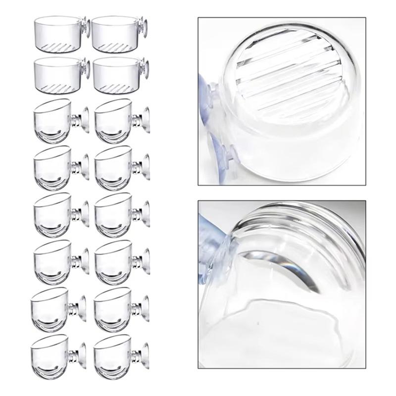 2025 Trend 16PCS Aquatic Plant Cups Kit For Aquaponic Cultivation Aquarium Decoration 3 Shapes