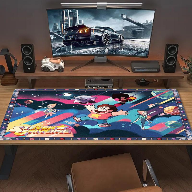 Steven Universo Color Mouse Pad Large Gaming Table Cushion Non-slip Laptop Tablet Big Mousepad XXL Mat Mini PC Playmat With Lock Edge