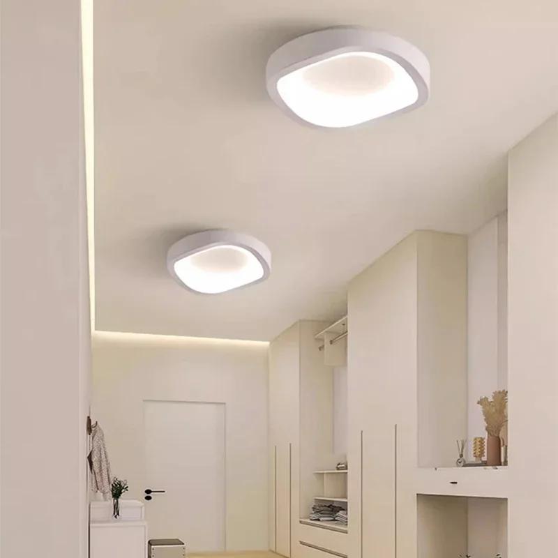 Corridor Modern Ceiling Lights Minimalist Living Room Lighting Fixtures  Cream Wind  Dressing  Room Balcony Led Ceiling Lights