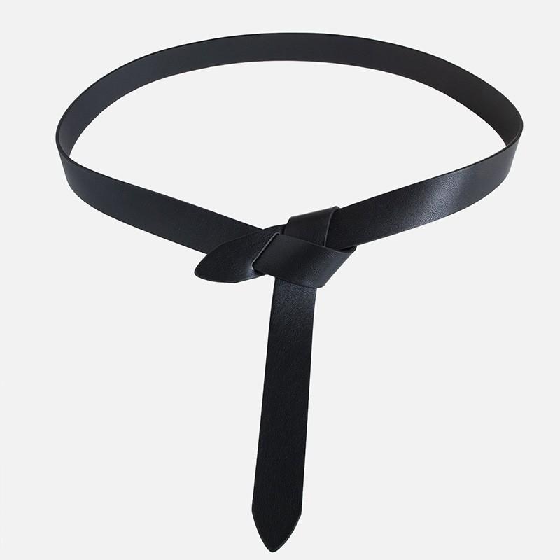 Belt Women's Decoration with Dress Korean Fashion Pillow Cover Versatile Black Shirt Knotted Belt