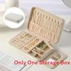 Velvet Jewelry Organizer With Mirror For Rings Necklaces And Earrings