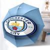 1pz Ombrello Automatico Robusto a 8 Stecche, Ombrello Manchester United Manchester City, Stampato Digitalmente, Ombrello Pieghevole per Uso Esterno in Movimento