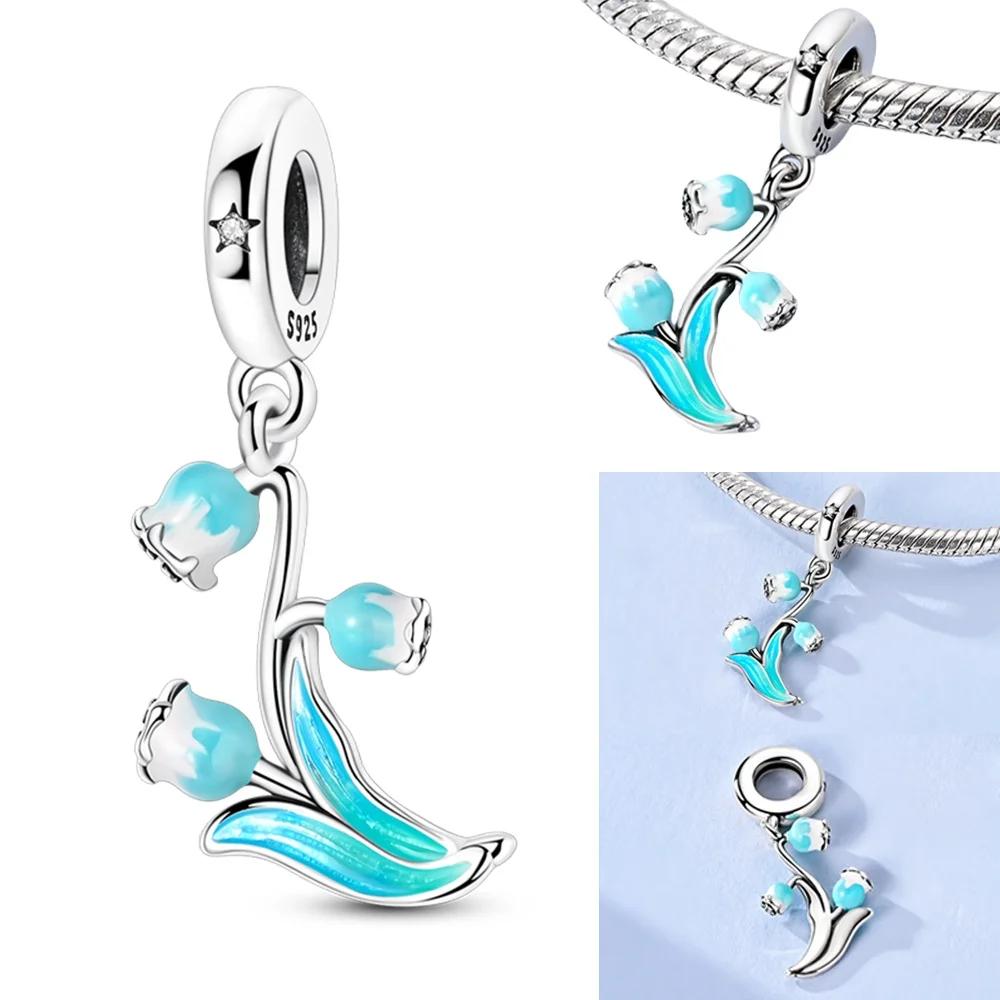 

Copper Dreamy Blue Green Series Charms Pendant Fit For The Brand S Diy Bracelet Women Jewelry Girlfriend Gifts