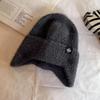 Soft Polyester Knit Ear Cover Hat For Autumn Winter Casual Womens Wear