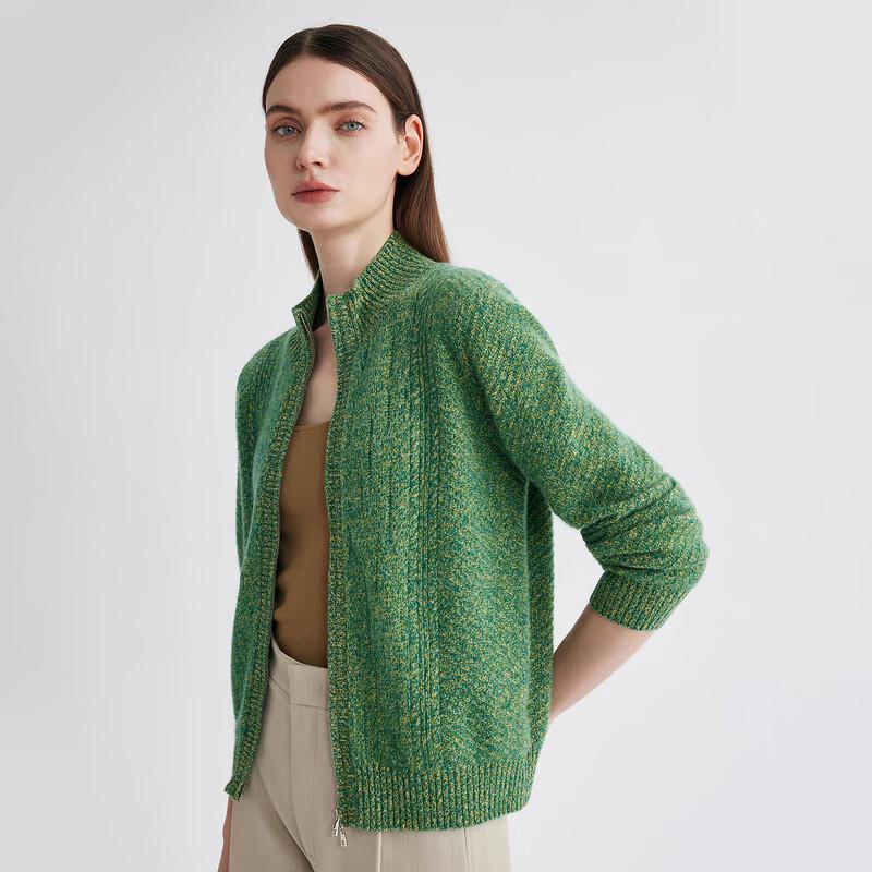 Zhao Jun Women's 100% Cashmere Cable Knit Cardigan