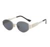 ISGTDRM Luxury Metal Brand Sunglasses for Men and Women Unisex Designer Fashion Sun Glasses Oval Unisex Stylish Eyewear Shades