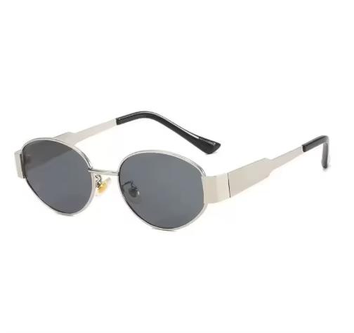 ISGTDRM Luxury Metal Brand Sunglasses for Men and Women Unisex Designer Fashion Sun Glasses Oval Unisex Stylish Eyewear Shades