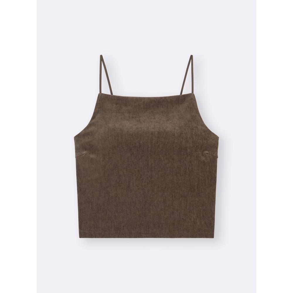 Gu By Uniqlo Bralette Cropped Velour Camisole