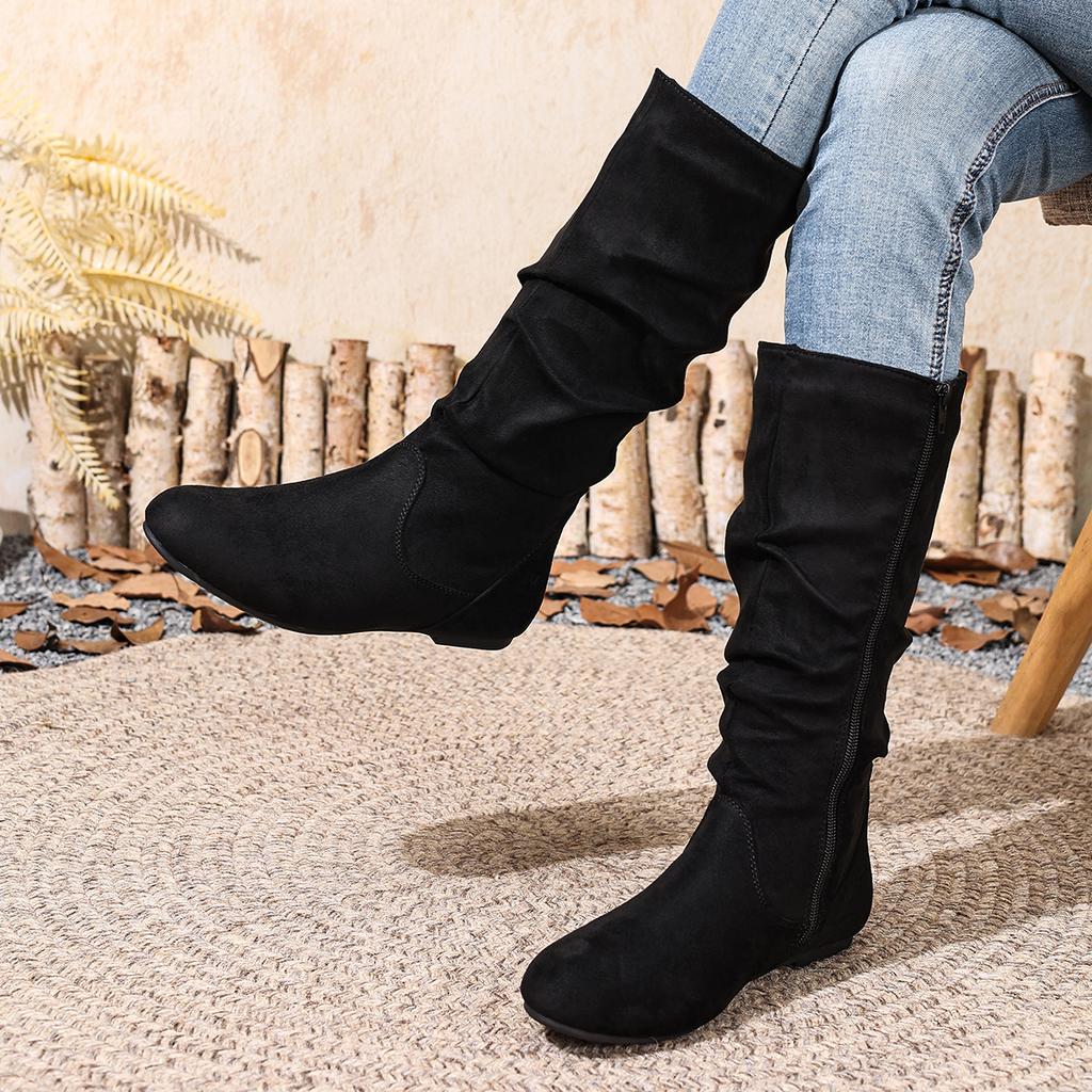 Autumn Winter Women Ankle Boots 2025 Retro Outdoor Boots Comfortable Big Size Flat Heel Shoes Women Zapatos De Mujer