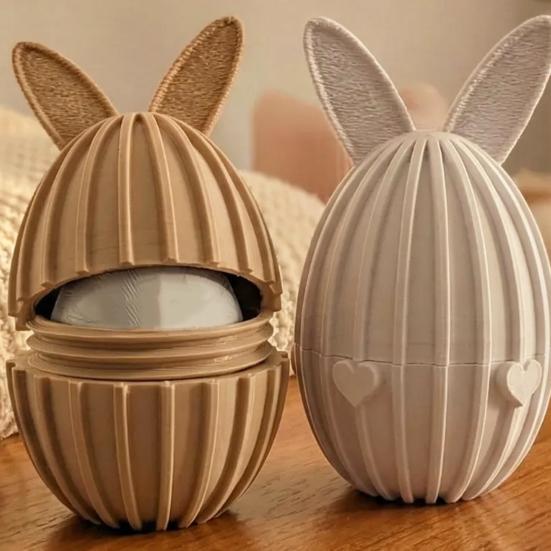 3D tištěné plnitelné velikonoční vajíčko, kloubový ohebný velikonoční zajíček s pohyblivými klouby pro dekoraci stolu, výplň do velikonočního košíku, dárky pro děti i dospělé