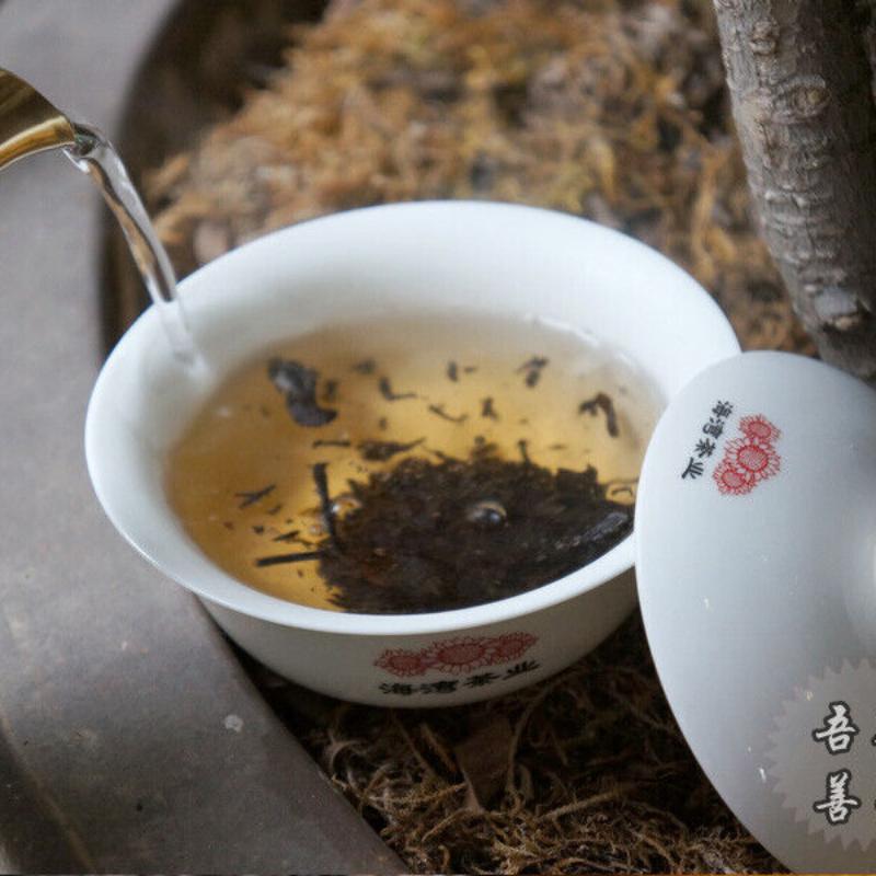 Lao Tong Zhi 7978 Haiwan Old Comrade Puer Tea Cake 2007 357g Ripe Pu-erh Shu Tea