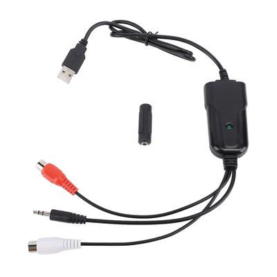 Capture Son USB Haute Fréquence d'Échantillonnage Port 3,5 mm Interface AV Convertisseur Cassette vers MP3