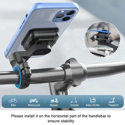 360° Rotation Phone Holder Motorcycle Bike Shock-resistant MTB Bicycle Scooter Bike Handlebar Security Phone Navigation Bracket
