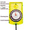 Wasserdichter Kompass Outdoor-Gadget Navigation Wanderkompass Camping Orientierungslauf Rucksackreisen Kartenlesekompass für Pfadfinder Kinder